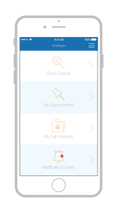 Grants.gov mobile app pilot home page